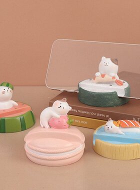 Cartoon Cat Mobile Phone Holder Accessories Desktop Stand