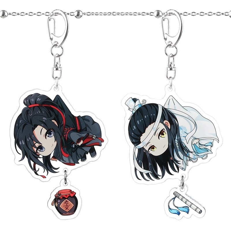 The Untamed Key Chain Anime Figure Wei Wuxian Lan Zhan Mo Da
