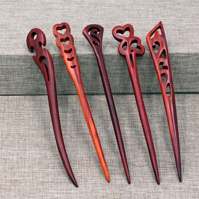 Vintage Sandalwood Hair Sticks Wood Chinese Style Chopstick