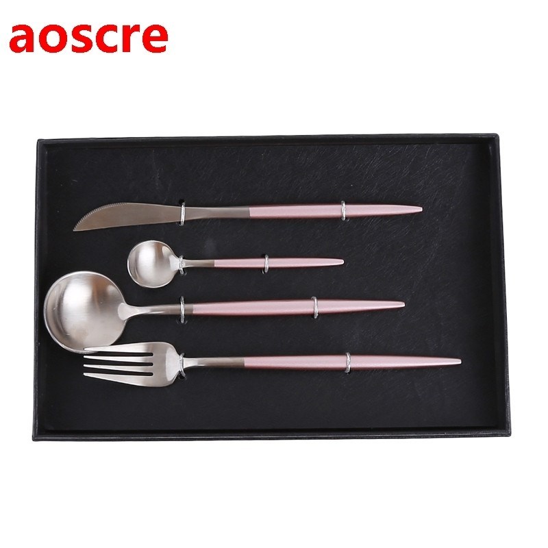 Stainless Steel Dinnerware Set Cutlery Western Tableware For