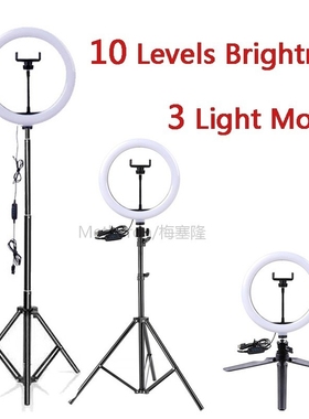 Led Ring Light with Cell Phone Mobile Holder Ringlight 26 Cm