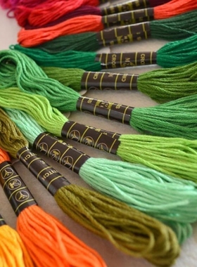 wholesale 50 random color pieces dmc threads / similar dmc