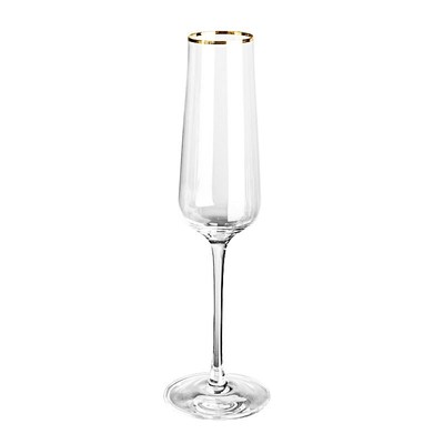 Gold Trim Champagne Flute Glasses Cocktail Glasses Elegantly