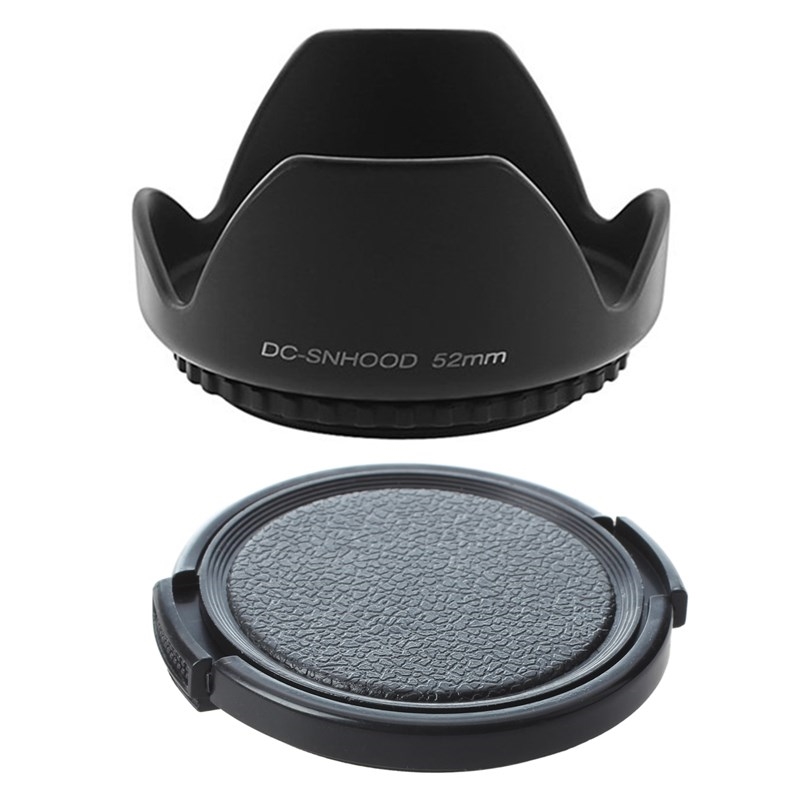2 Pcs 52Mm Hard Tulip Lens Hood 1 Pcs for NIKON AF S DX NIK