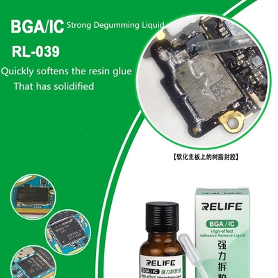 RELIFE RL-039 Remove Glue Liquid Soften Remove Resin Glue PC