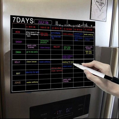 AAAJ-Magnetic Dry Erase Calendar Set 16X12 Inch Whiteboard W