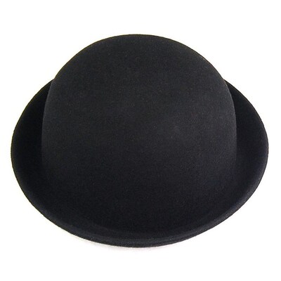 Bowler Hat Felt-Hat Riding-Hat Chaplin Black Melon 1piece