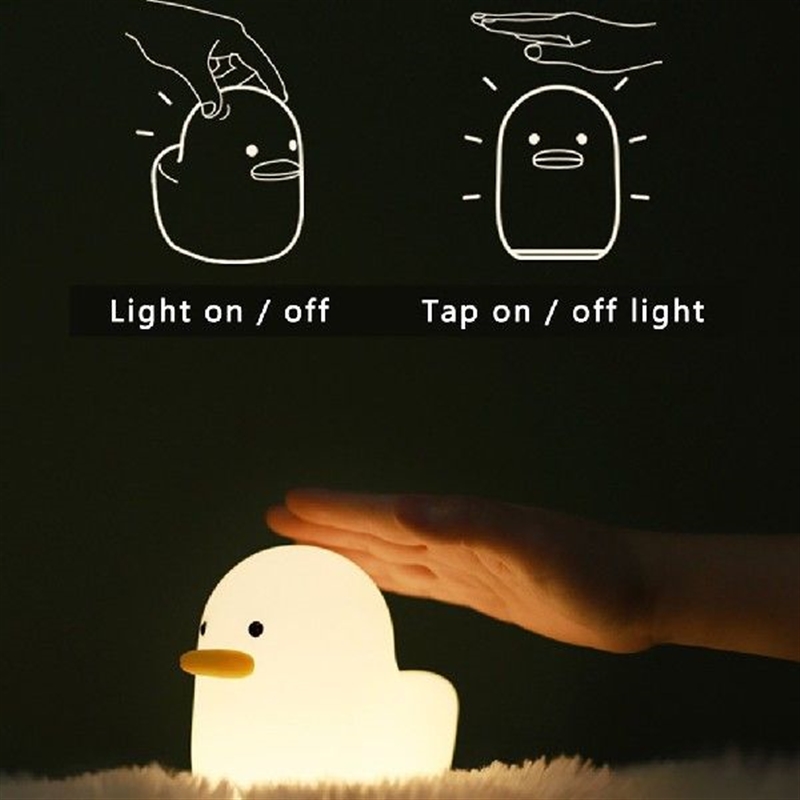 Nordic Cute Lovely Cartoon Dull Duck Led Night Light