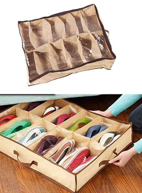 12 Pair Dustproof Shoes Storage Box Moistureproof Shoes Sto