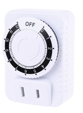 AC 110V 12 Hour Mechanical US Plug Switch Timer Socket 适用