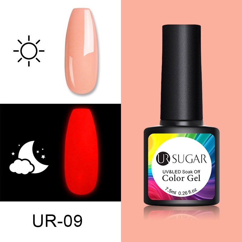 R SGAR Neon Luminous Gel Nail Polish Glow in the Dark Gel Lu