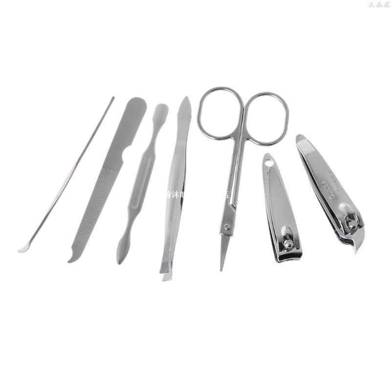 7pcs/set Manicure Set Nail Bag Light Nail Scissors Series Ma