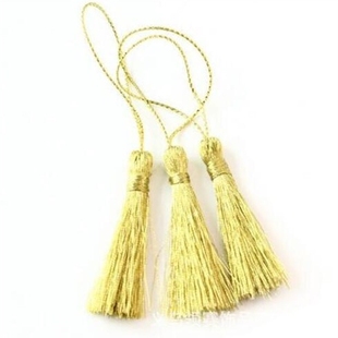 DIY 60pcs Gold and silver tassel Bookmark tassels Jewelry Ac