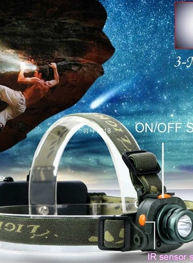 Headlamp CREE Q5 LED 2000LM Motion Sensing Headlamp Headligh