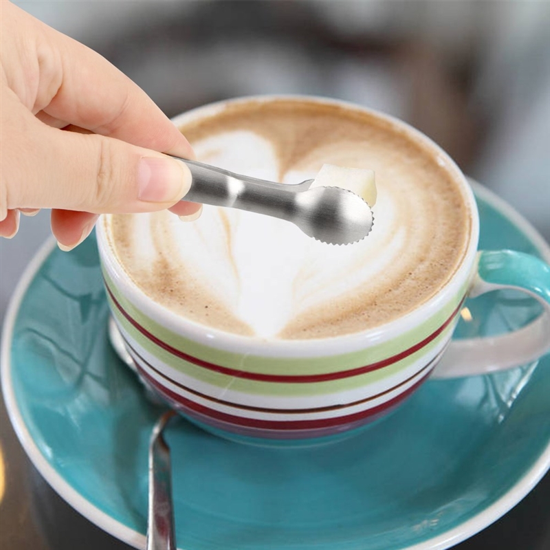 Mini Tea Ice Cube Clip Teaware Tongs Holder Teacup Clamp Foo