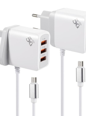 Multiple 3 Ports USB Charger 5V 3.1A USB Wall Power Adapter