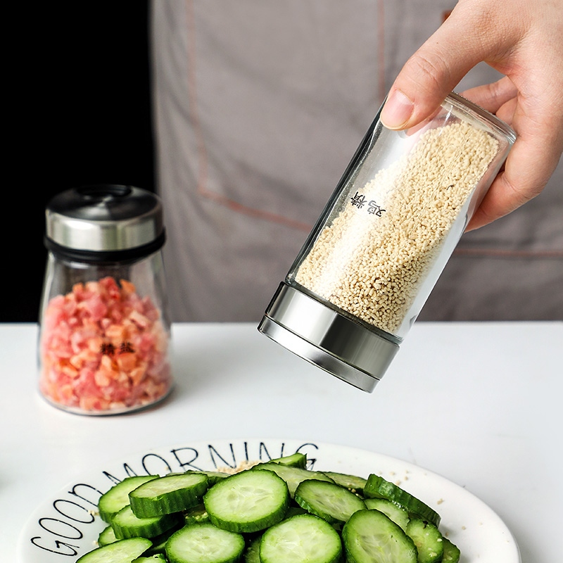 The house's multi-hole saucer cans and the kitchen salt-flav