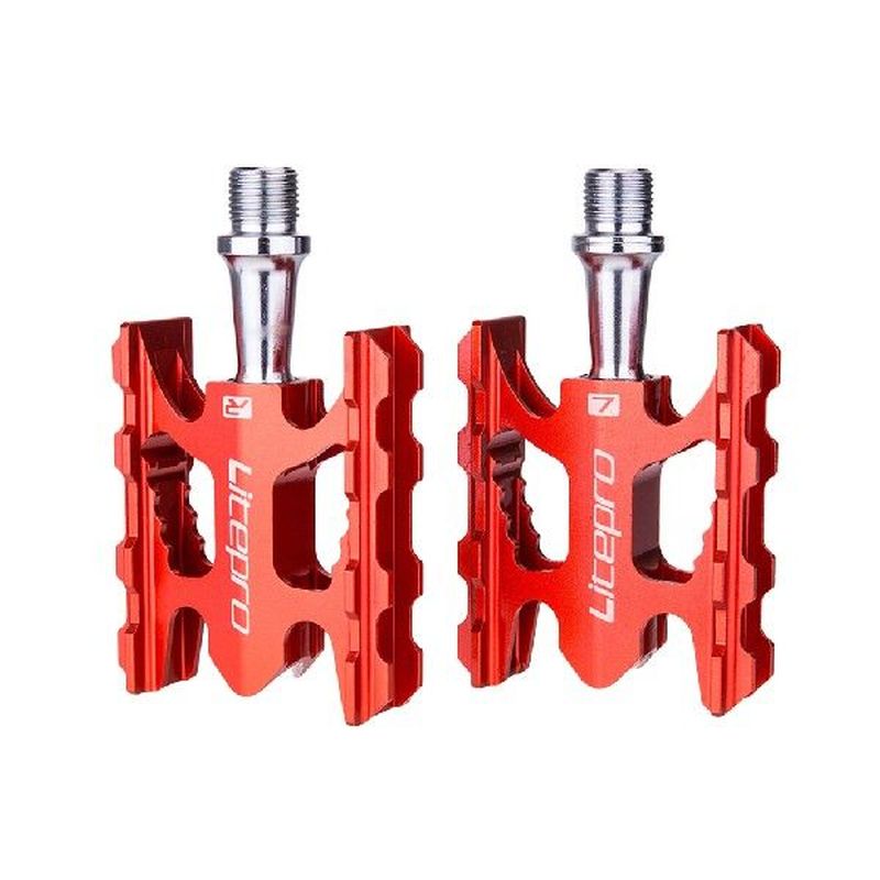 ZTTO 1 Pair Alloy Bicycle Flat Pedal Solid Color 2 Spikes