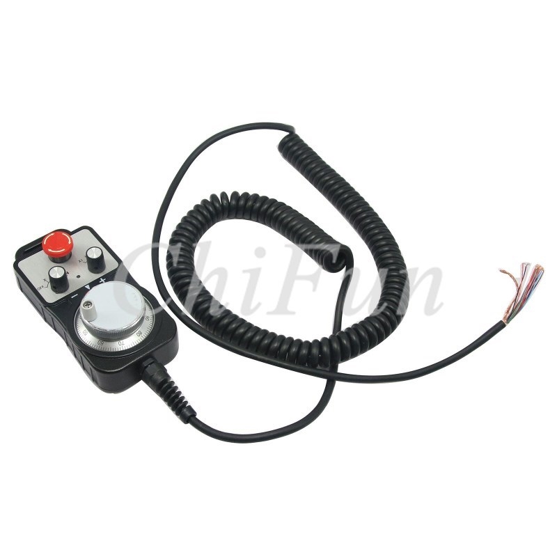 Hand hold box with pulse stop and enable switch 4 axis numer