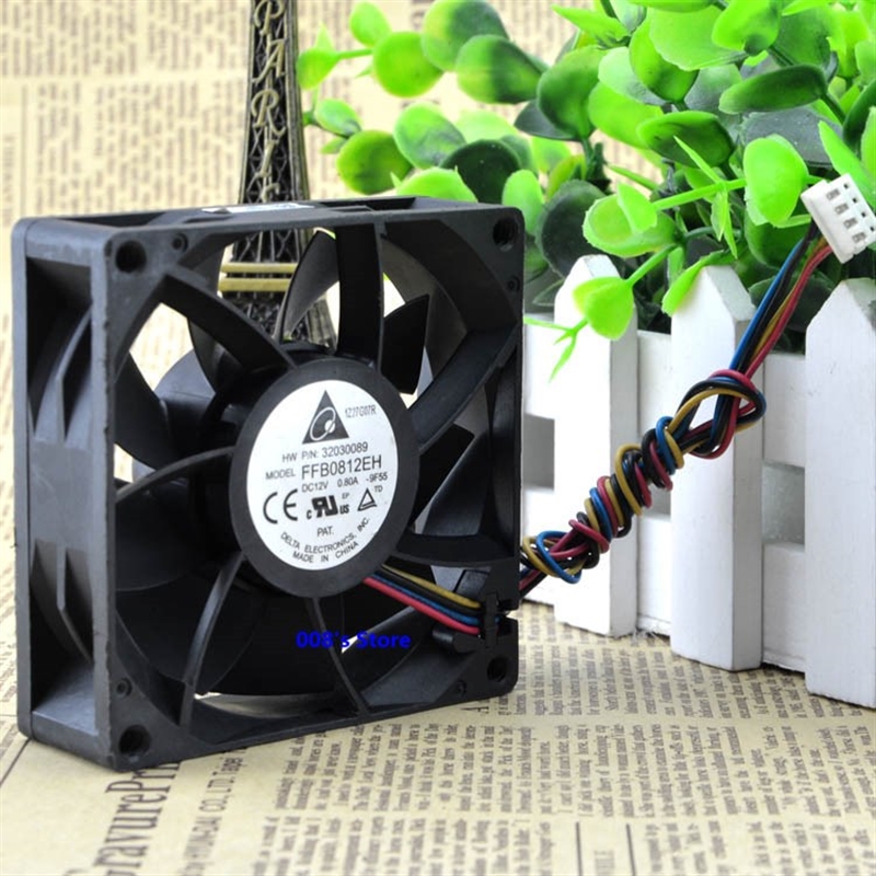 New Radiator CP Cooler Fan  Server Inverter PC FFB0812EH 8CM