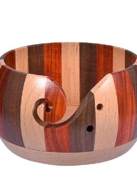 Wooden Yarn Bowl Knitting Yarn Bowls With Holes No Tangling
