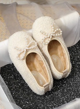 Girls cotton shoes winter wool shoes childrens sof