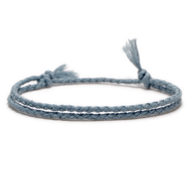 Meetvii Simple Woven Cotton Rope String Bracelet Pray Yoga H