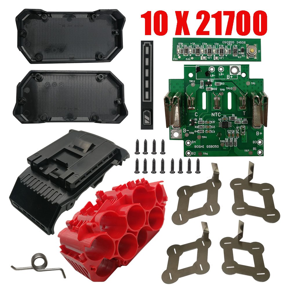 21700 BAT618 Li-ion Battery Plastic Case PCB Charging Protec