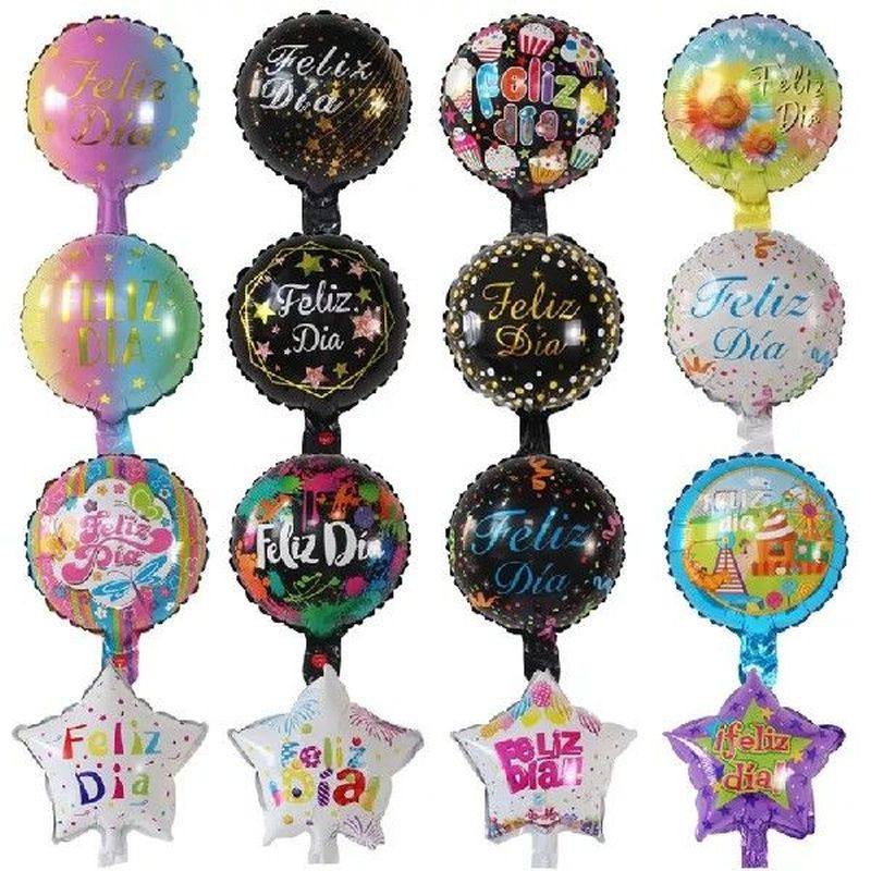 10 inch spanish happy every day foil balloons feliz dia