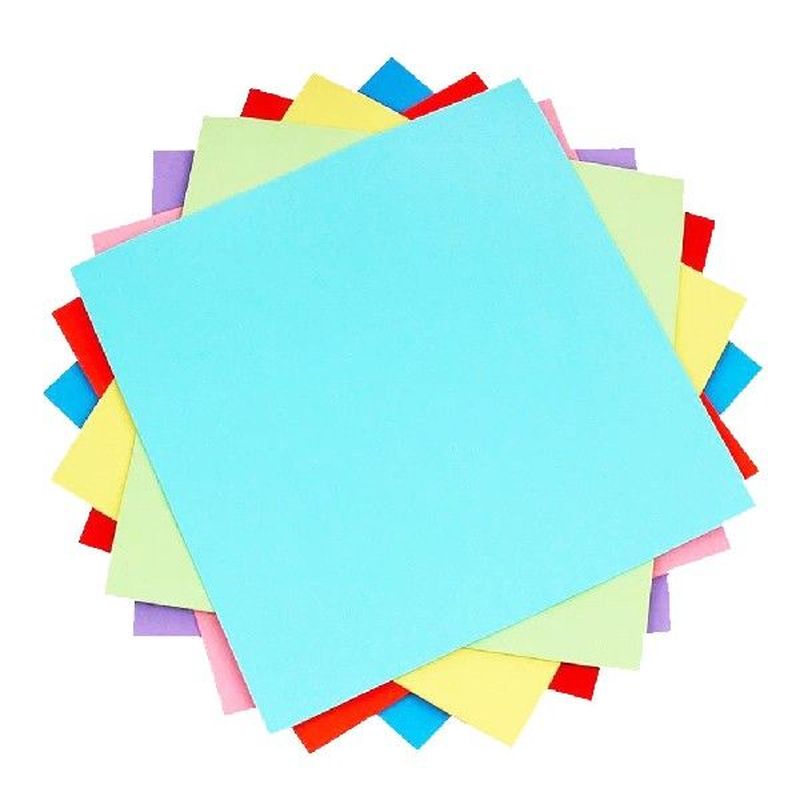 100 Sheets 10 Colors Set Double Sided Folding Origami