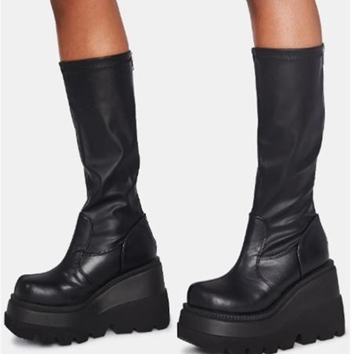 women long boots martin boots big size 43长靴暗黑朋克女长靴