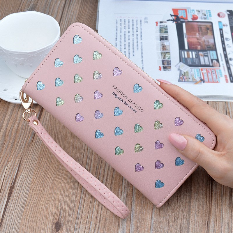 Hot New Fashion Women Wallets Long Zipper Large Capacity Mob