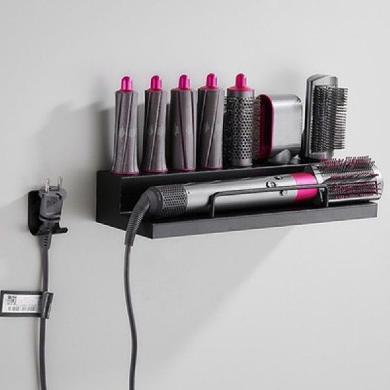 Storage Rack Wall Shelf Bathroom Hair Drier Hanging Shelf