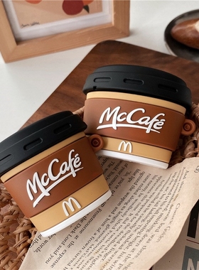 Creativity 3D Mccafe Cup Headset Silicone Case for Apple Ai