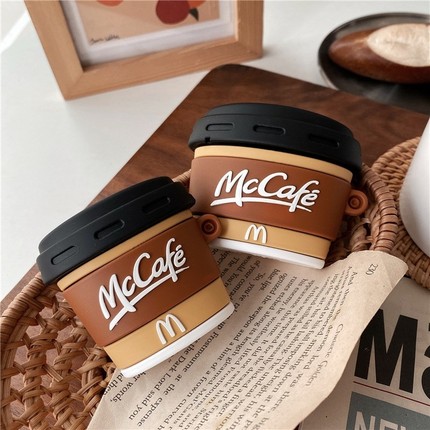 Creativity 3D Mccafe Cup Headset Silicone Case for Apple Ai