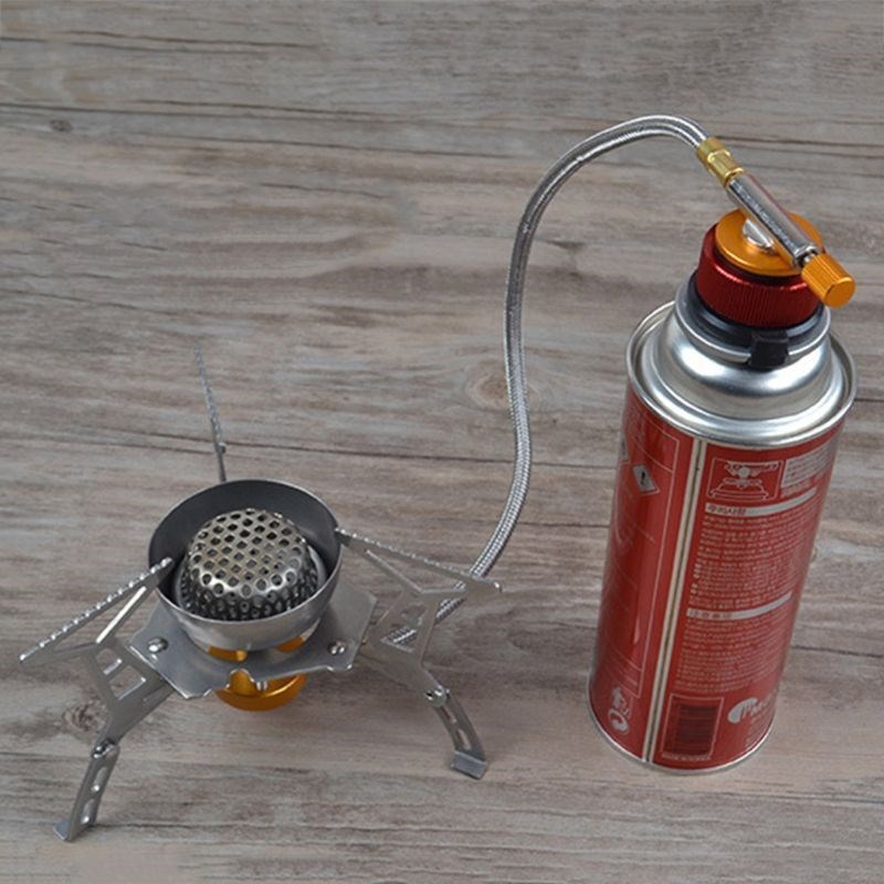 Camping Stove Burner Adaptor Conversion Outdoor Valve Connec
