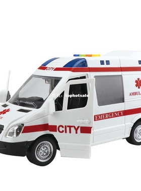Hih Quality ABS Ambulances Model Cars Toy Ambulance Medical