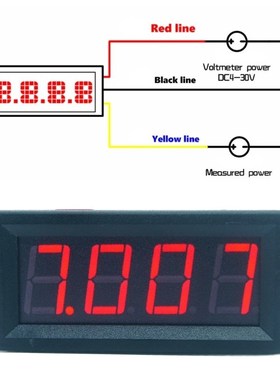 DC 0-99.99V (100V) 4-digits 0.56inch Digital Voltmeter 3Wire