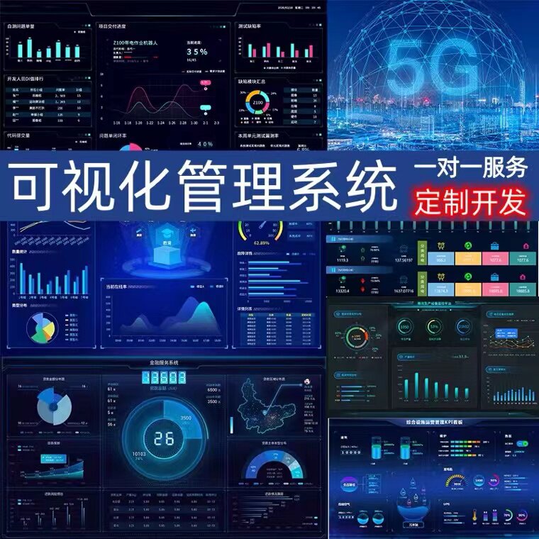 数字可视化大屏孪生软件开发智慧管理系统定制物联网app设计GIS