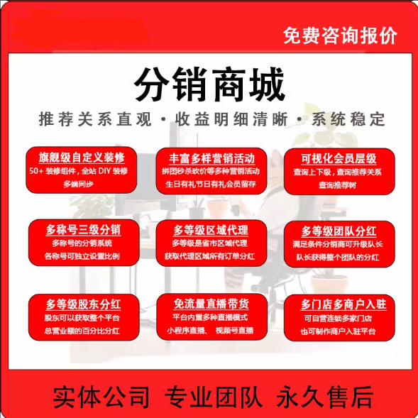 分销商城小程序外卖社区团购短视频微信小程序软件开发app