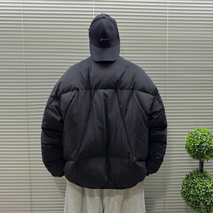 90白鸭绒 棒球领菱形轻薄羽绒服男装 冬季宽松潮酷调性外套情侣款