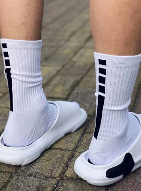 篮球袜美式球员版高筒N男款BA毛巾底长筒实战精英袜中筒运动袜子