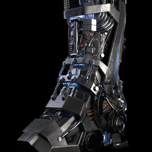 钢铁侠腿部内构发光摆件创意漫威机械迷钢铁侠火焰发射器反应堆