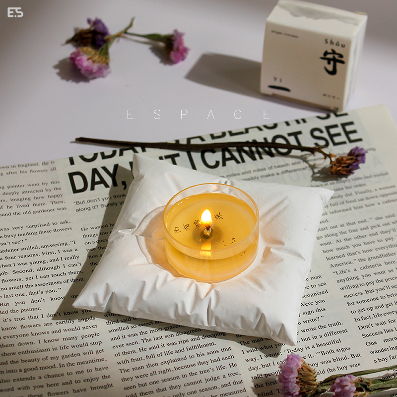 ins枕头香薰蜡烛台首饰置物托盘