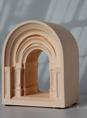 北欧香薰石膏桌面摆件扩香家居小众建筑雕塑民宿咖啡馆装饰摆件