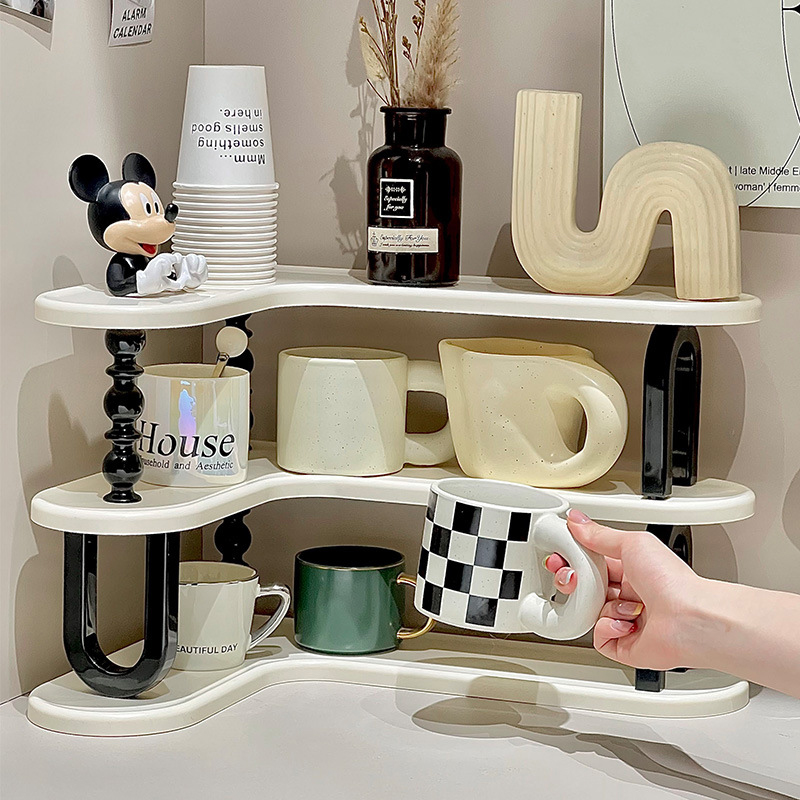 杯子置物架杯架放杯具马克杯咖啡杯水杯收纳盒放置架子轻奢高级感