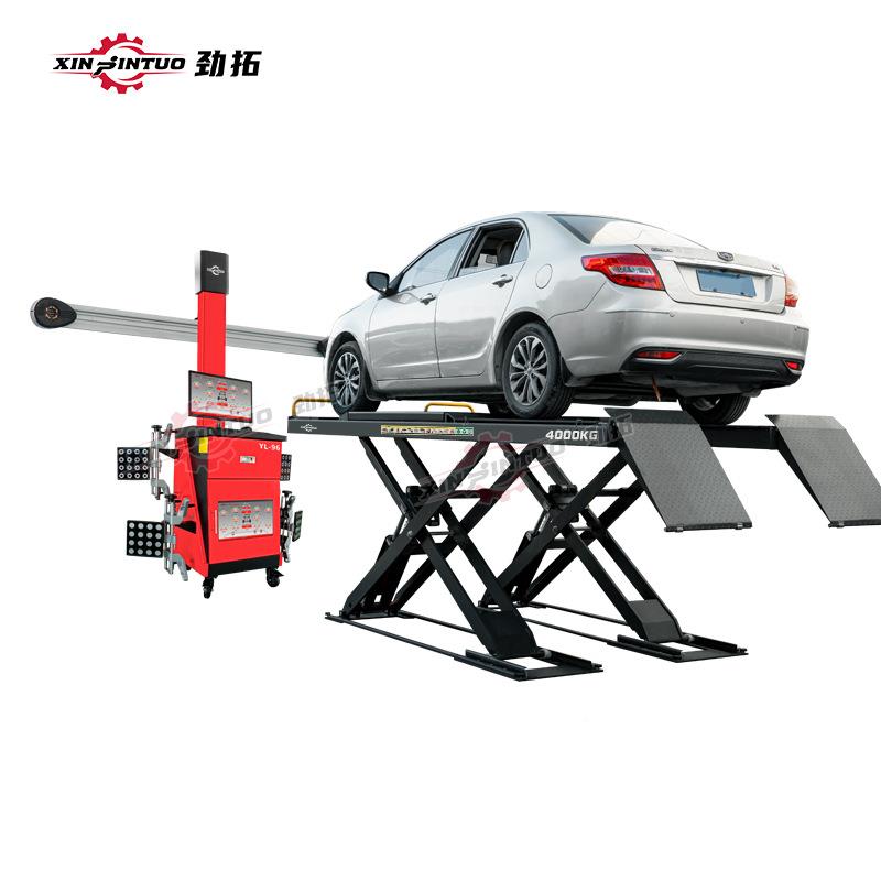 厂家汽车超薄子大剪举升机升降机UAT配母轮四定位仪挖免坑