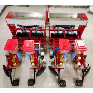 2新行4行膜上打西孔油菜籽米油葵款播种机 陕洛川县玉谷物玉米谷