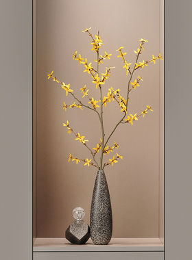 石来运转简约轻奢细高长陶瓷花瓶电视玄关柜入户门壁龛装饰品摆件