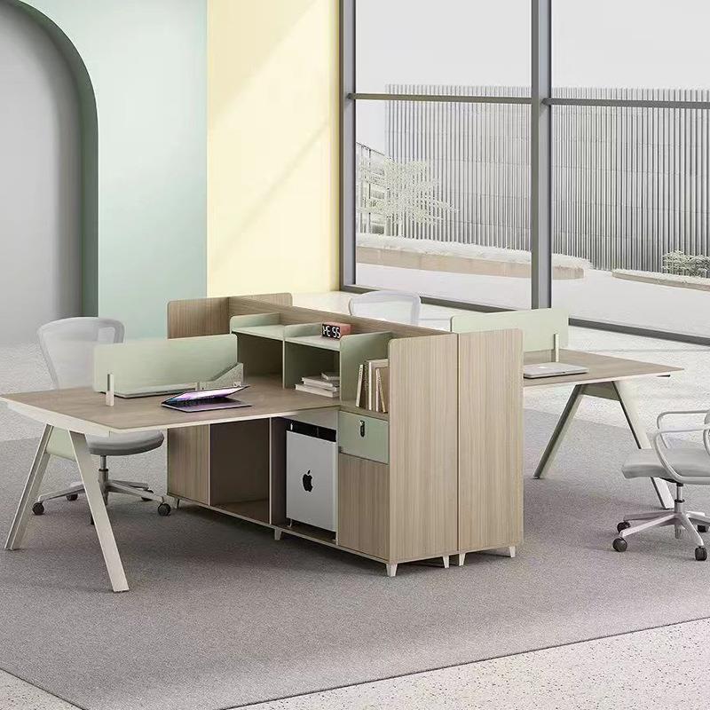 公位桌员工简约现办代职员桌椅SRC02-A合屏风工位四人位办公室电